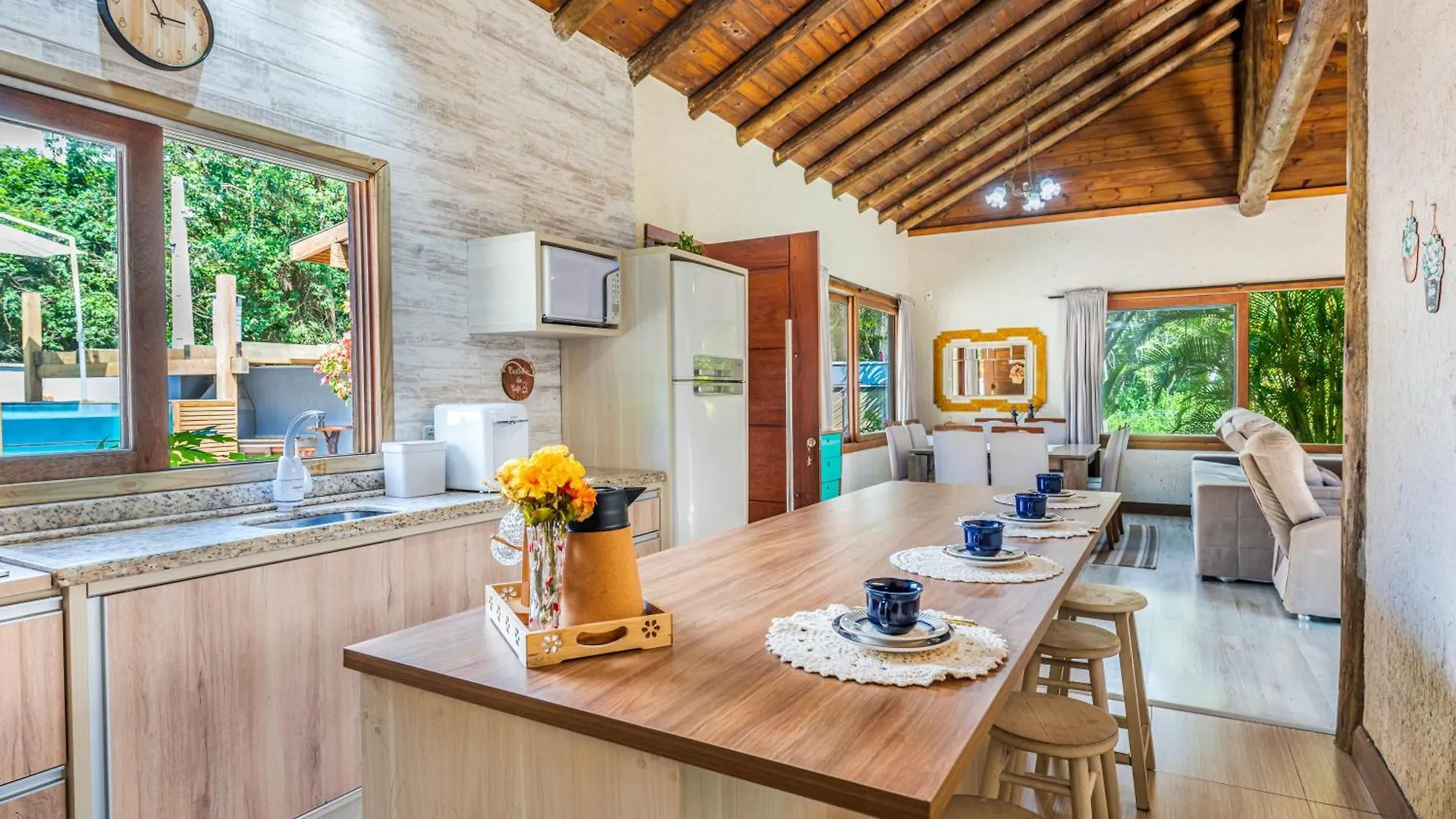 Casa Rustica Com Piscina Privativa, Banheira De Hidromassagem, Ar-Condicionado, Pet Friendly - Refugio Na Natureza A 5 Minutos Do Centro De Imbituba, Perfeita Para Familias E Grupos Imbituba (Santa Catarina)